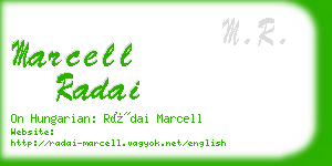 marcell radai business card